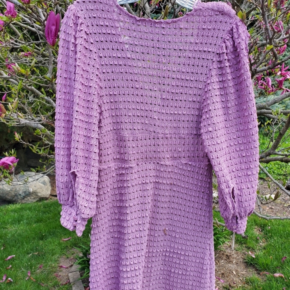 ZARA| TEXTURED KNIT DRESS WITH RUFFLES - Picture 13 of 16